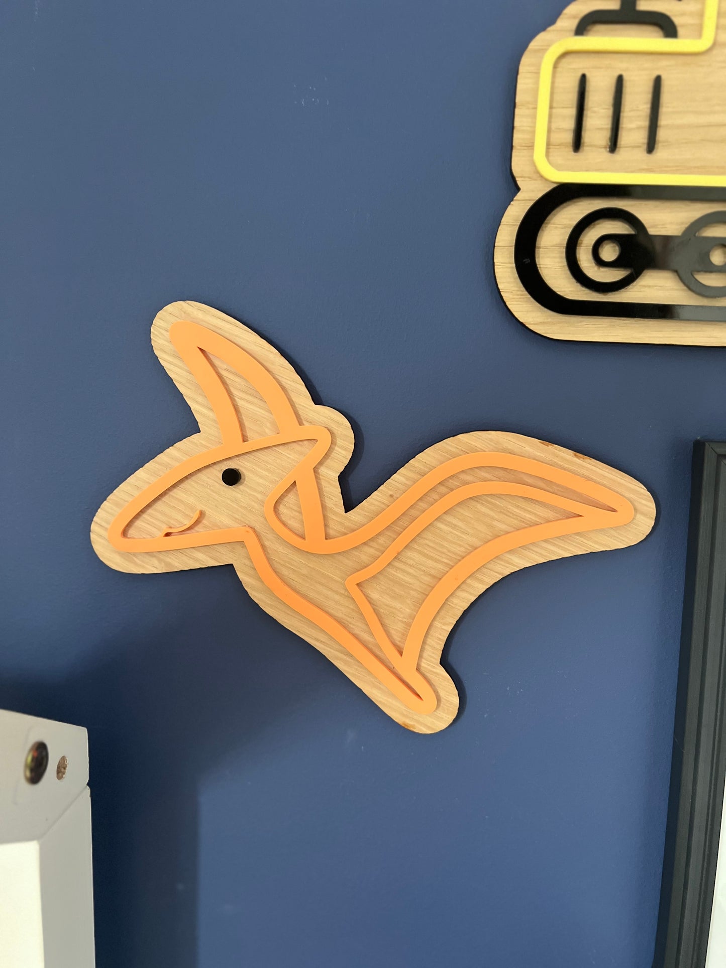 Pterodactyl wall art-Dinosaur wall sign for kids bedroom