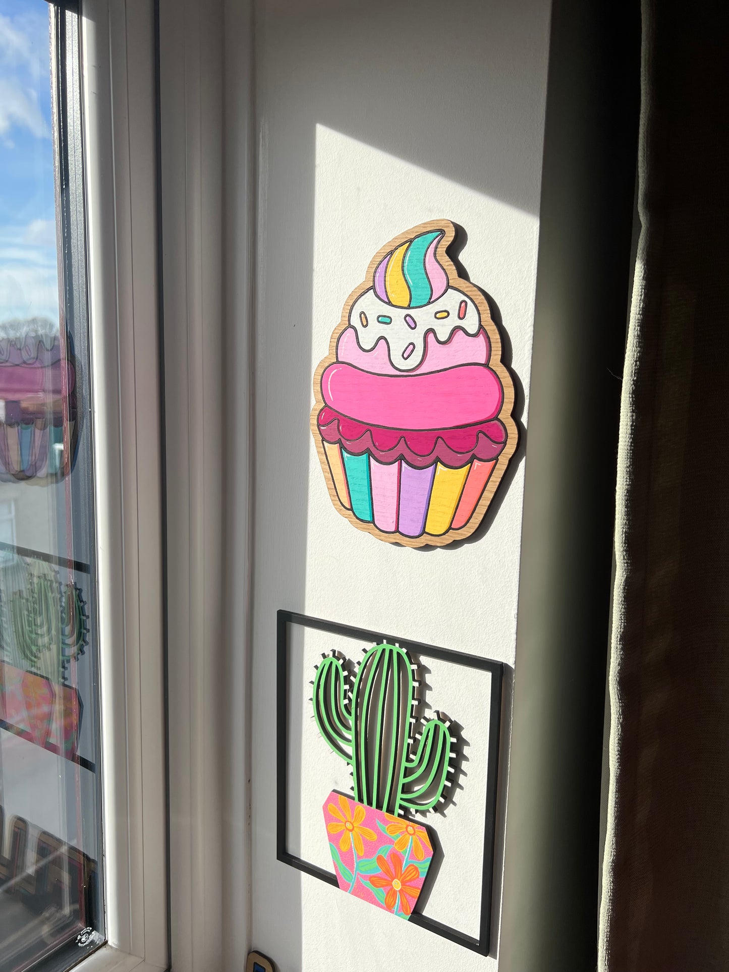 Cupcake wall art- sweet treat wall sign