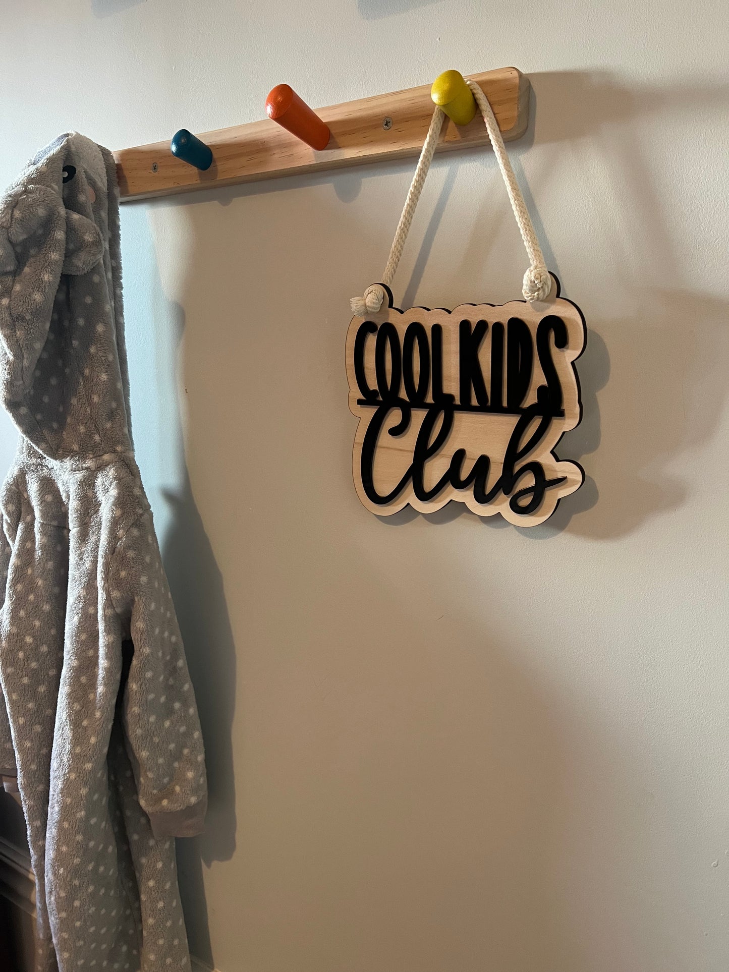Cool kids club hanging sign-playroom-nursery decor