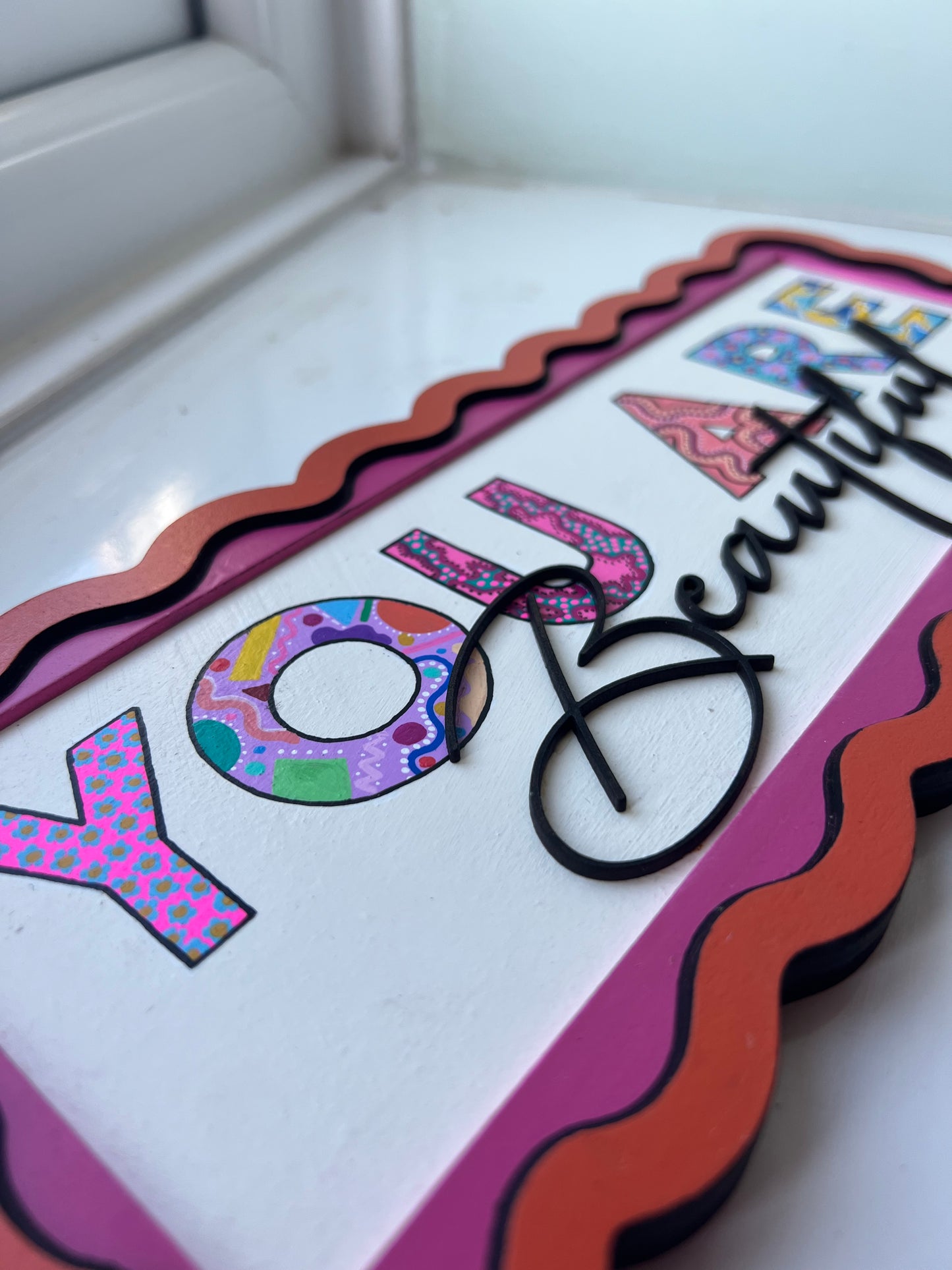 You are beautiful-wall sign-positive affirmation sign