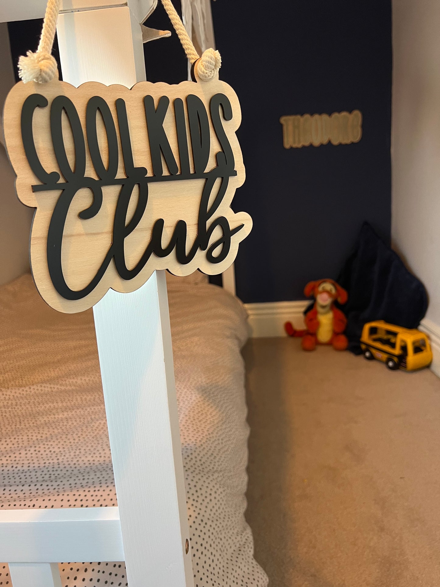Cool kids club hanging sign-playroom-nursery decor