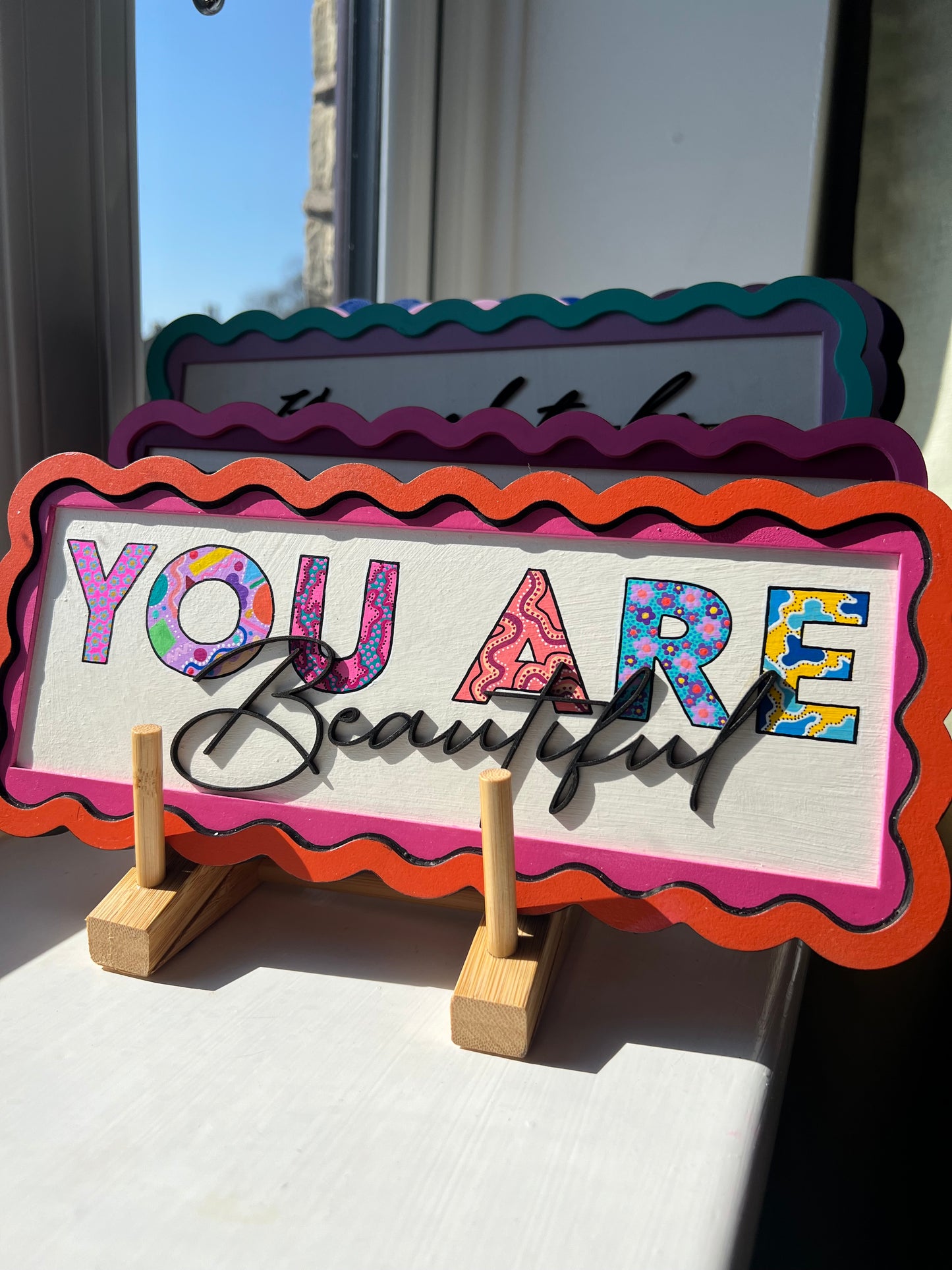 You are beautiful-wall sign-positive affirmation sign