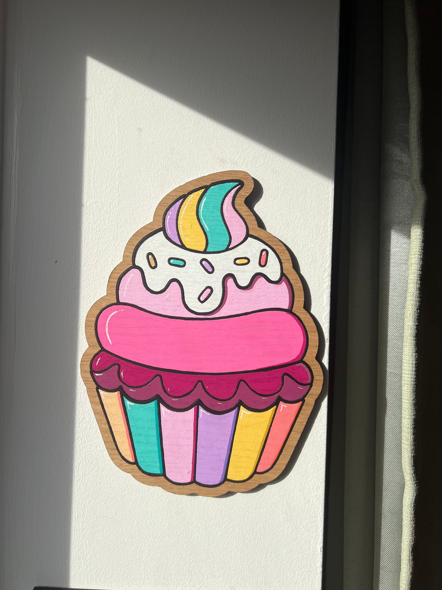 Cupcake wall art- sweet treat wall sign