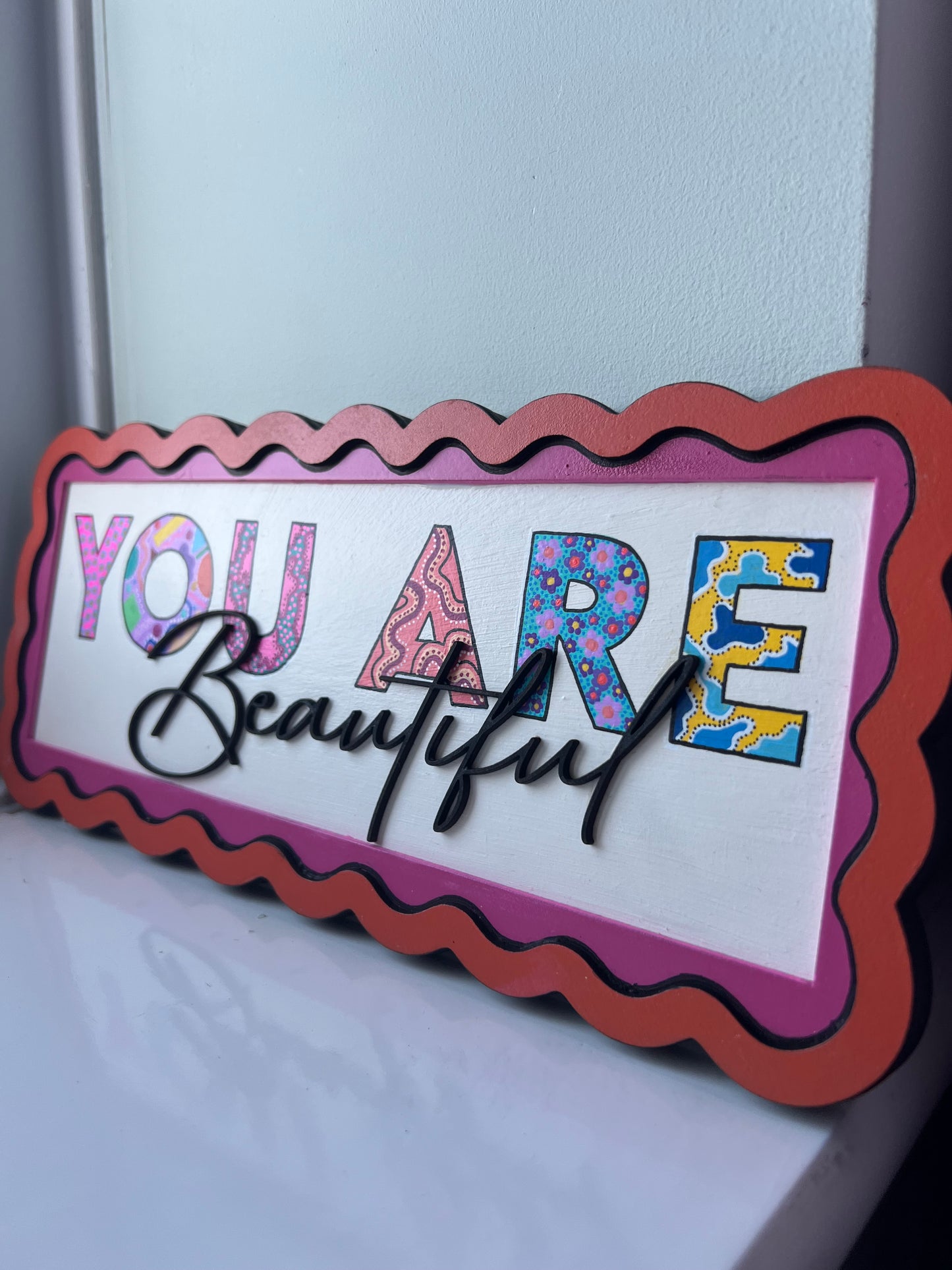 You are beautiful-wall sign-positive affirmation sign