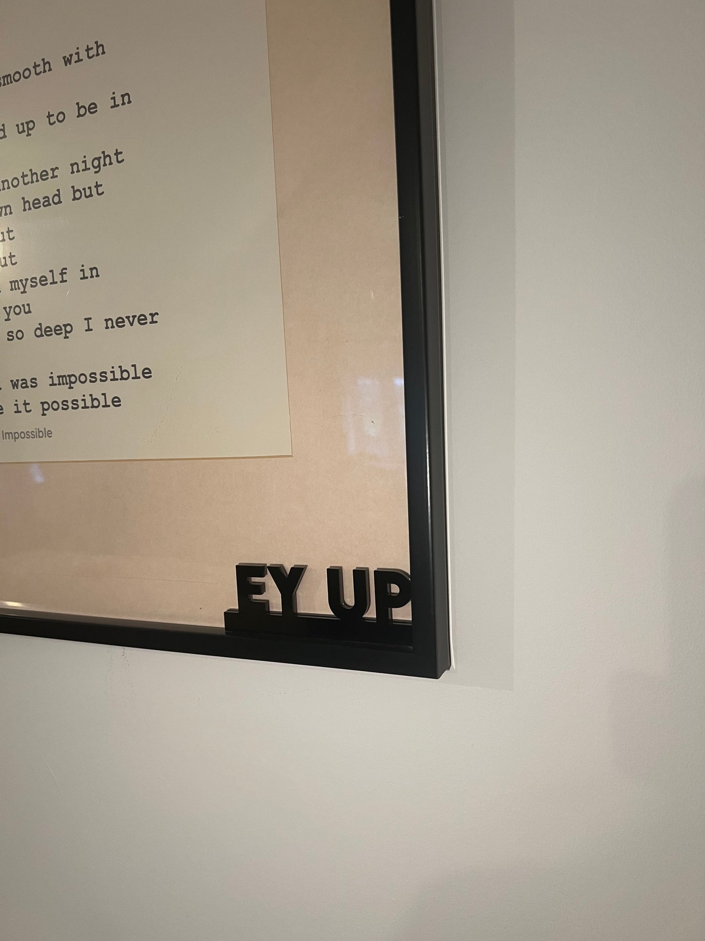 Ey up architrave/picture frame sign-funky signs for the home-Yorkshire phrase sign