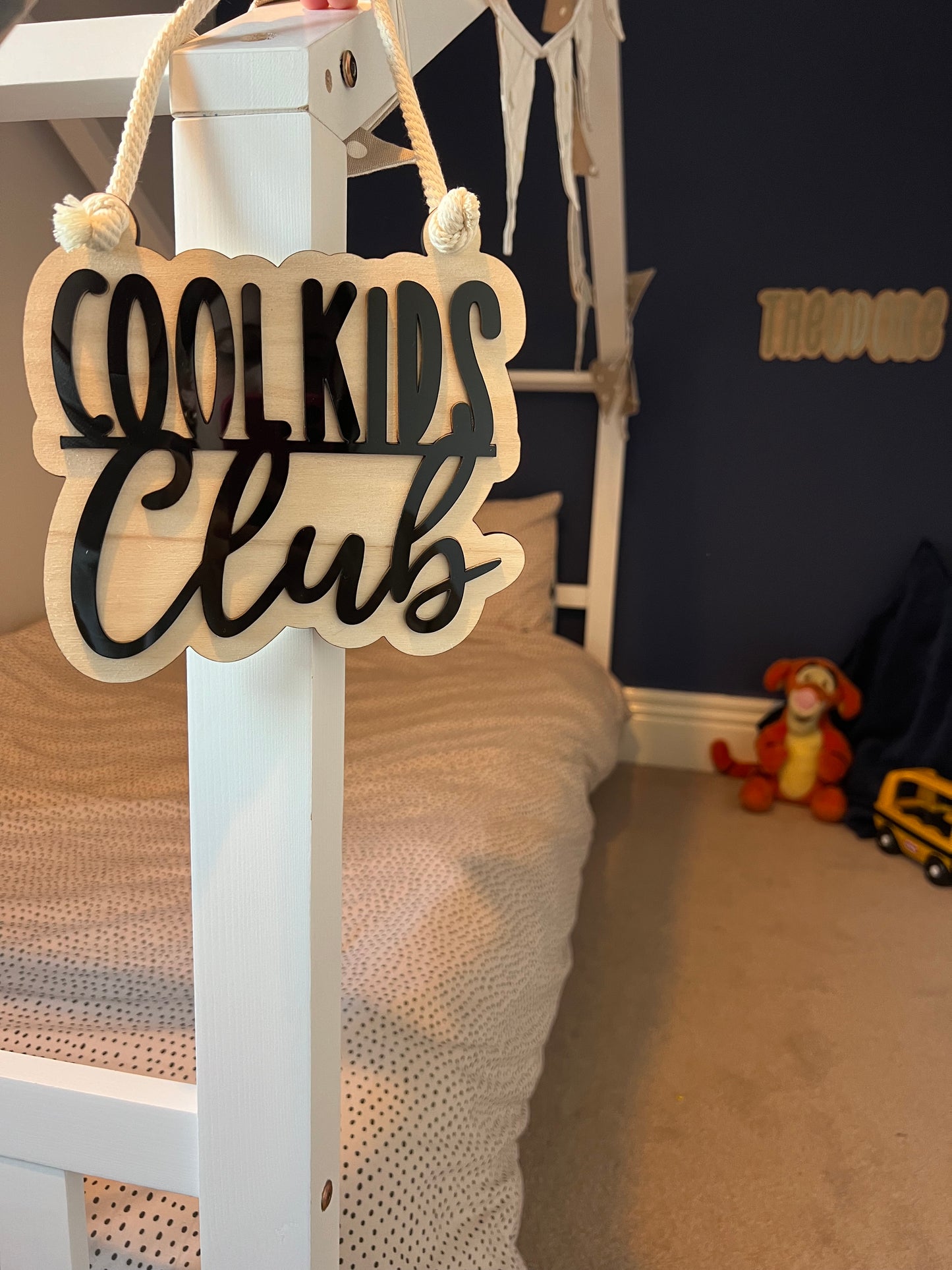 Cool kids club hanging sign-playroom-nursery decor