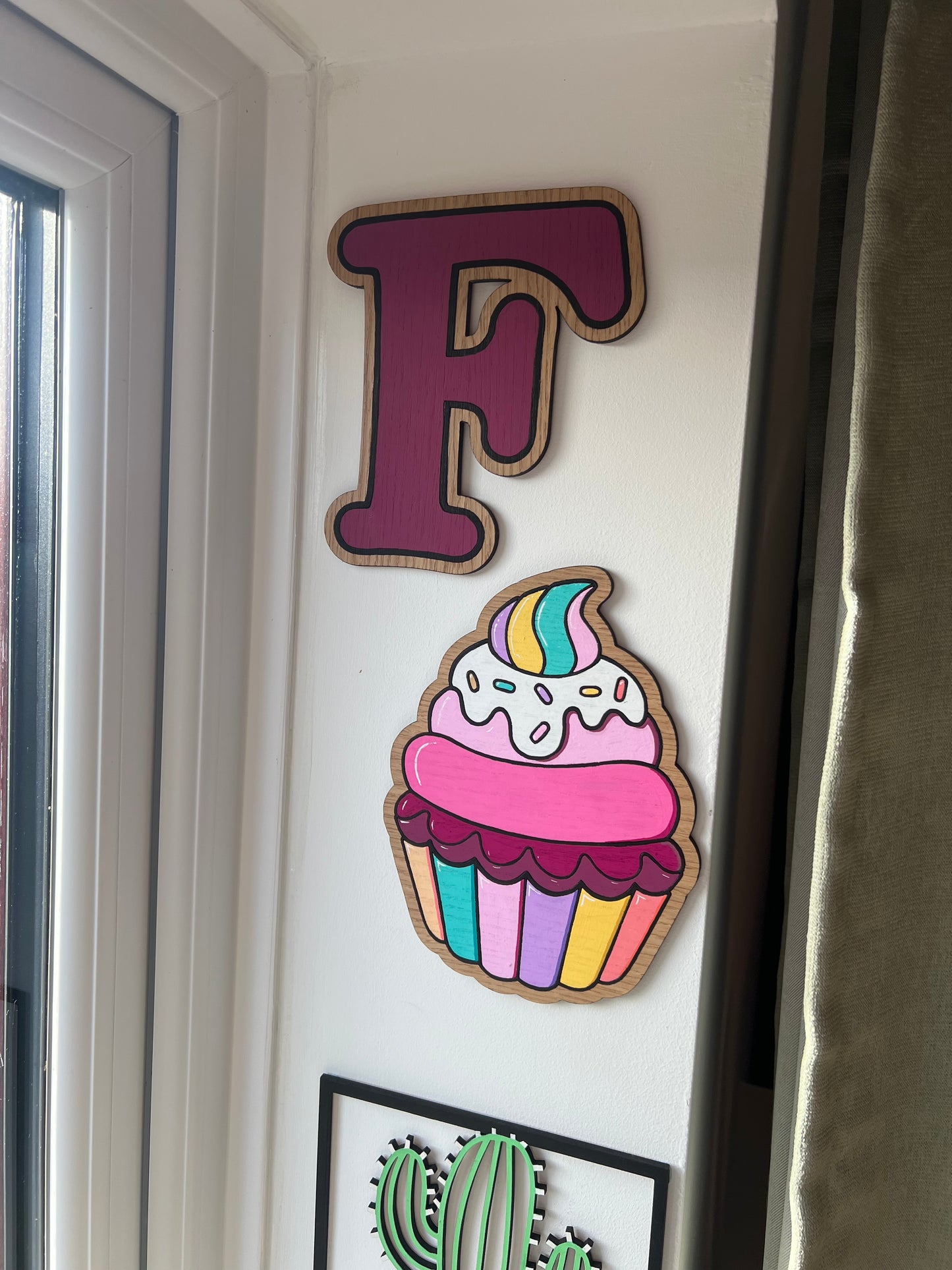 Cupcake wall art- sweet treat wall sign