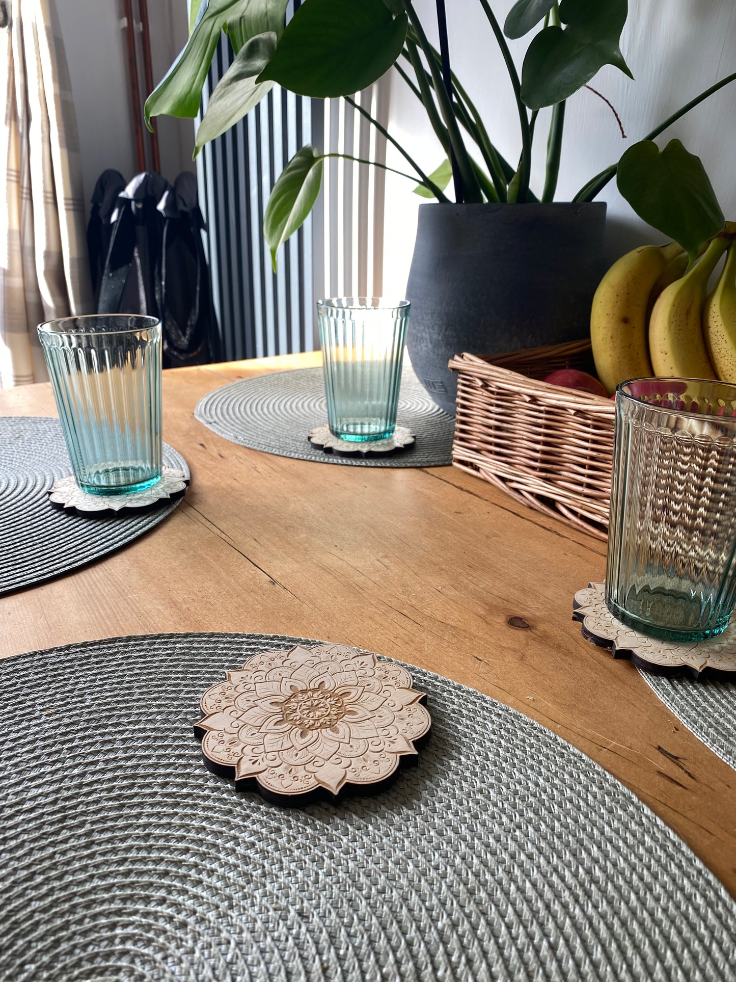 Mandala coasters-Set of four coasters