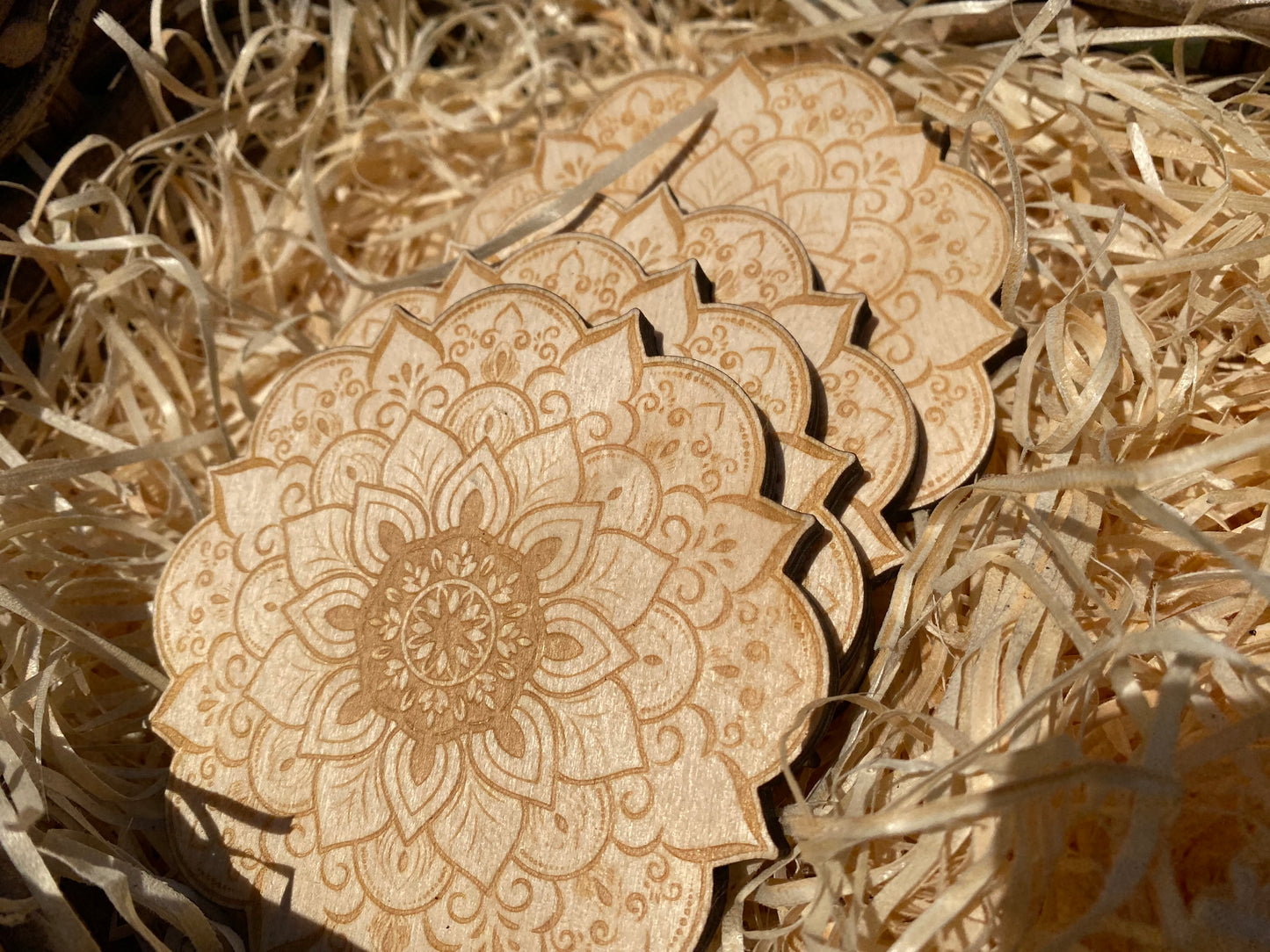Mandala coasters-Set of four coasters