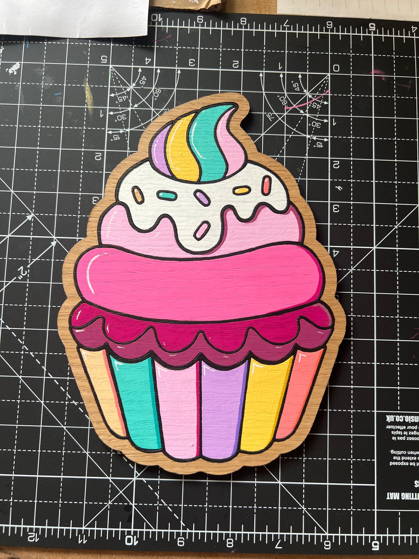 Cupcake wall art- sweet treat wall sign