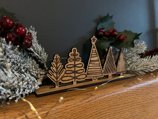 Christmas tree forest-mantle piece decoration-Christmas tree stand