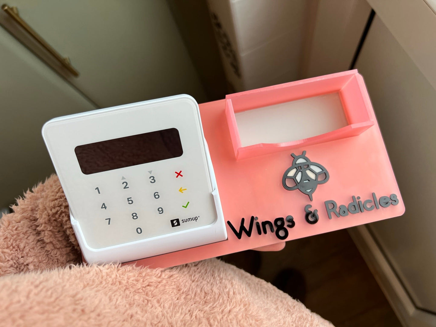 Sum up machine holder-personalised-business card holder-card machine accessories