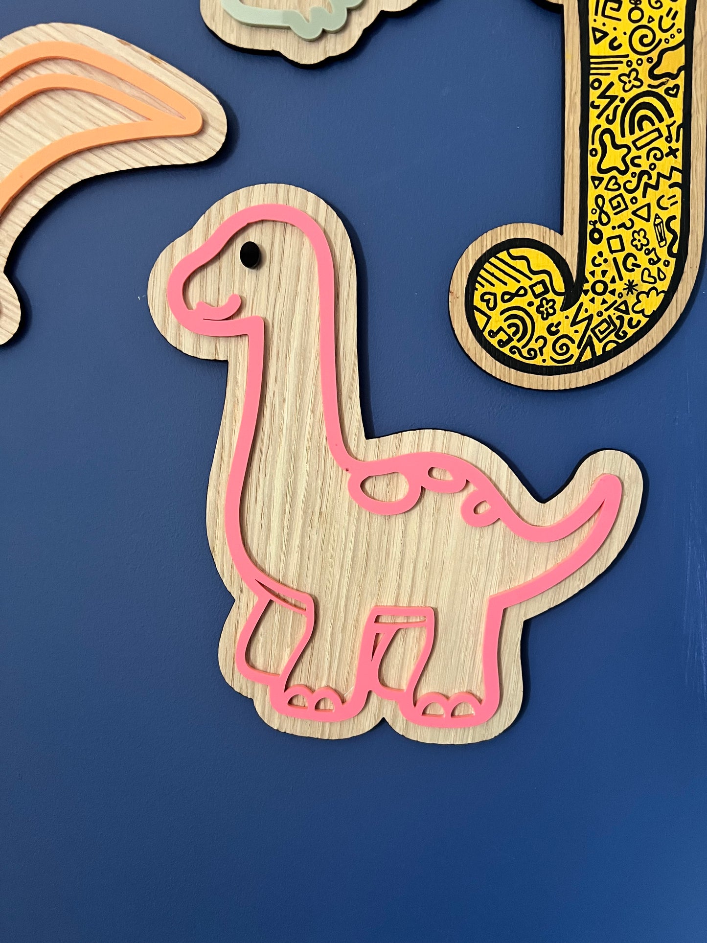 Diplodocus wall sign-Dinosaur wall art-nursery/Kids bedroom