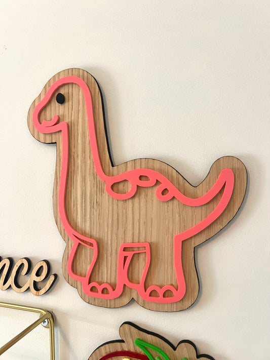 Diplodocus wall sign-Dinosaur wall art-nursery/Kids bedroom
