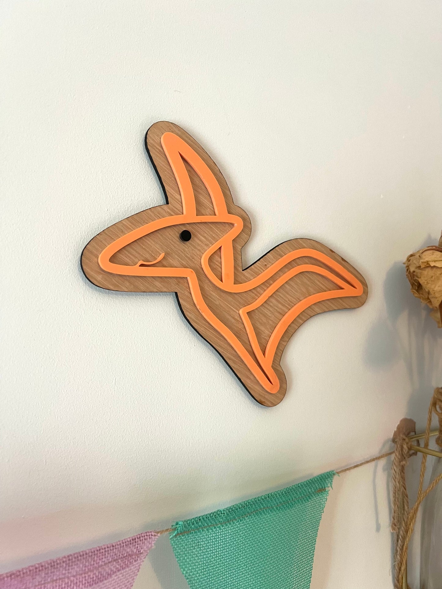 Pterodactyl wall art-Dinosaur wall sign for kids bedroom