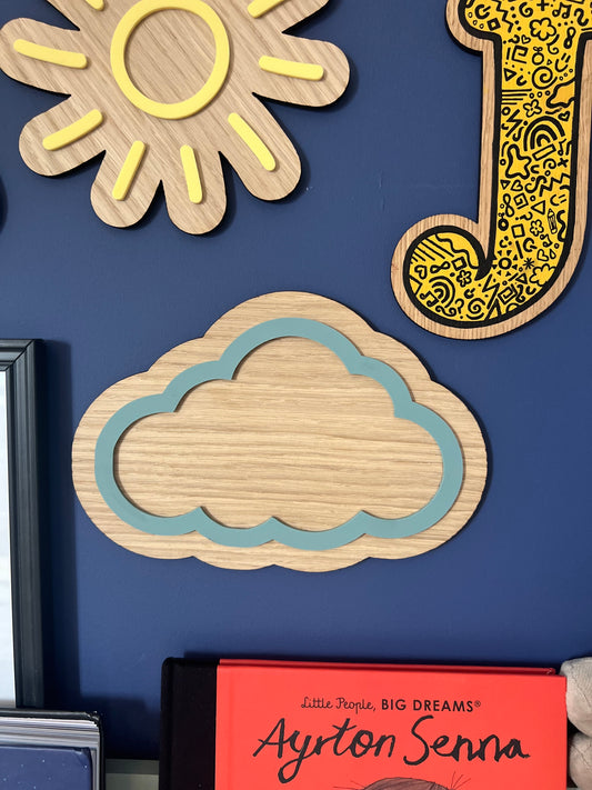Cloud wall sign-kids bedroom and nursery decor