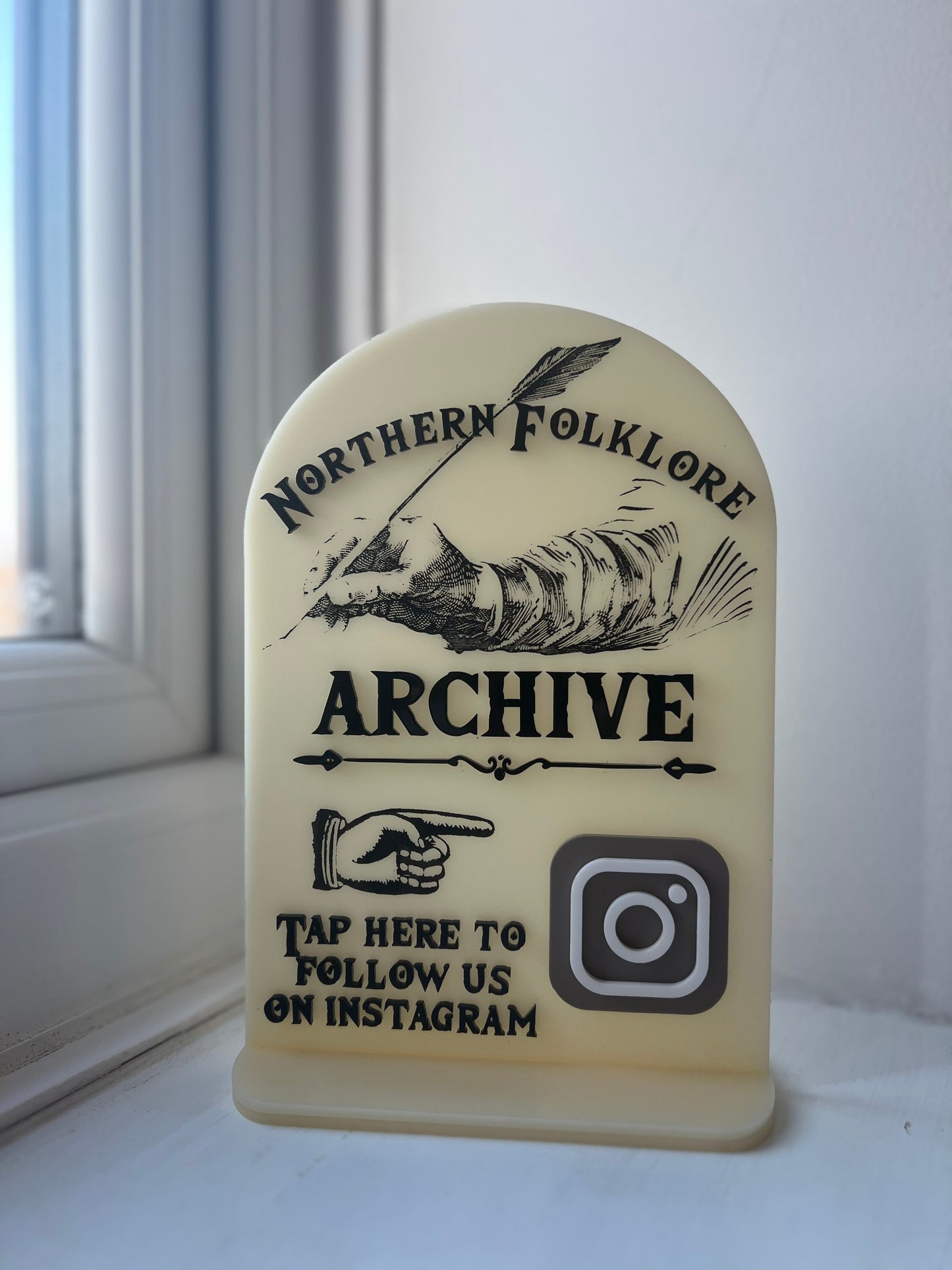 Tap to connect- Social media  sign -eco friendly business card alternative-tap your phone to go straight to your social media page