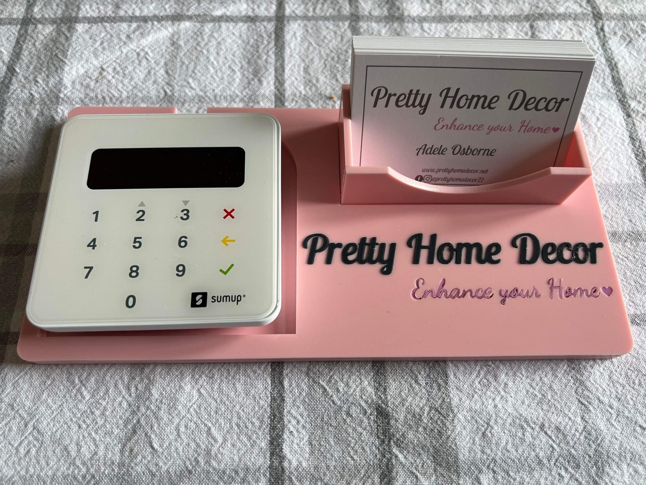 Sum up machine holder-personalised-business card holder-card machine accessories