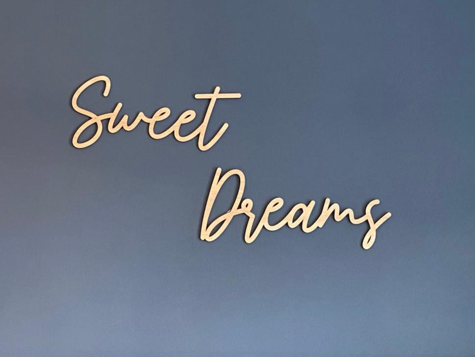 Sweet Dreams-wooden wall art-nursery art-bedroom decor-Wall sign