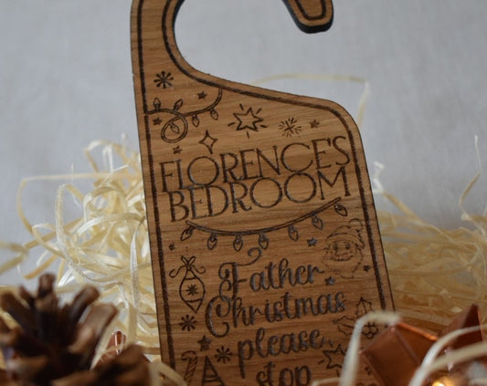 Personalised Christmas door hanger