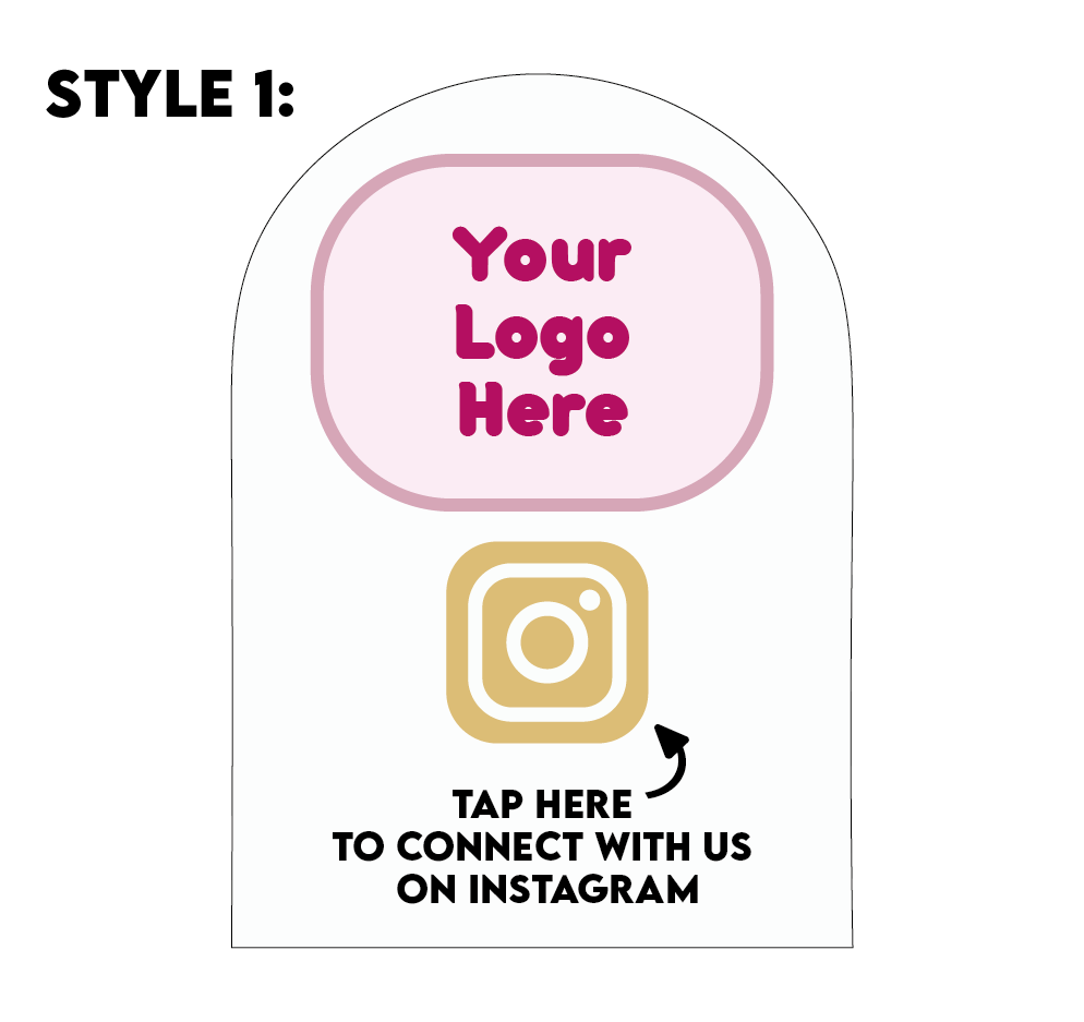 Tap to connect- Social media  sign -eco friendly business card alternative-tap your phone to go straight to your social media page