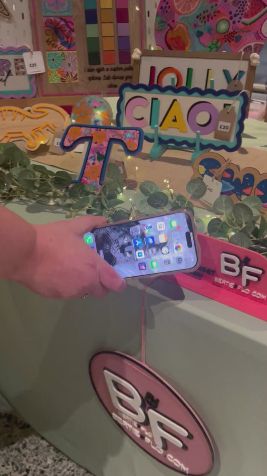 Tap to connect- Social media freestanding sign -eco friendly business card alternative-tap your phone to go straight to your social media page